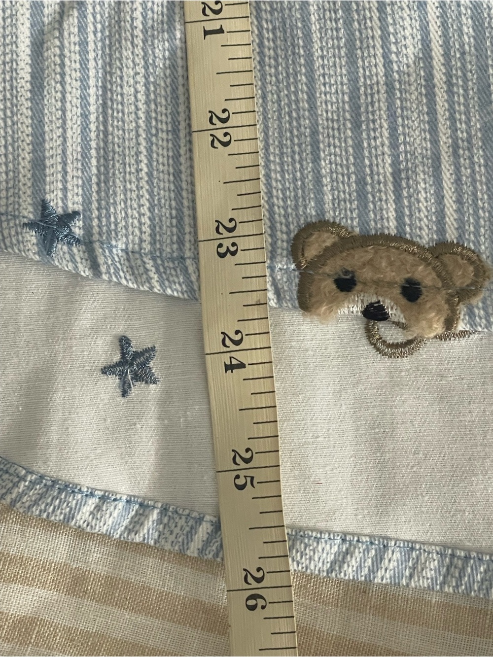 Blue Teddy Bear Embroidered Button Up Shacket Cottagecore Boho Top Size L NWT - Picture 7 of 10